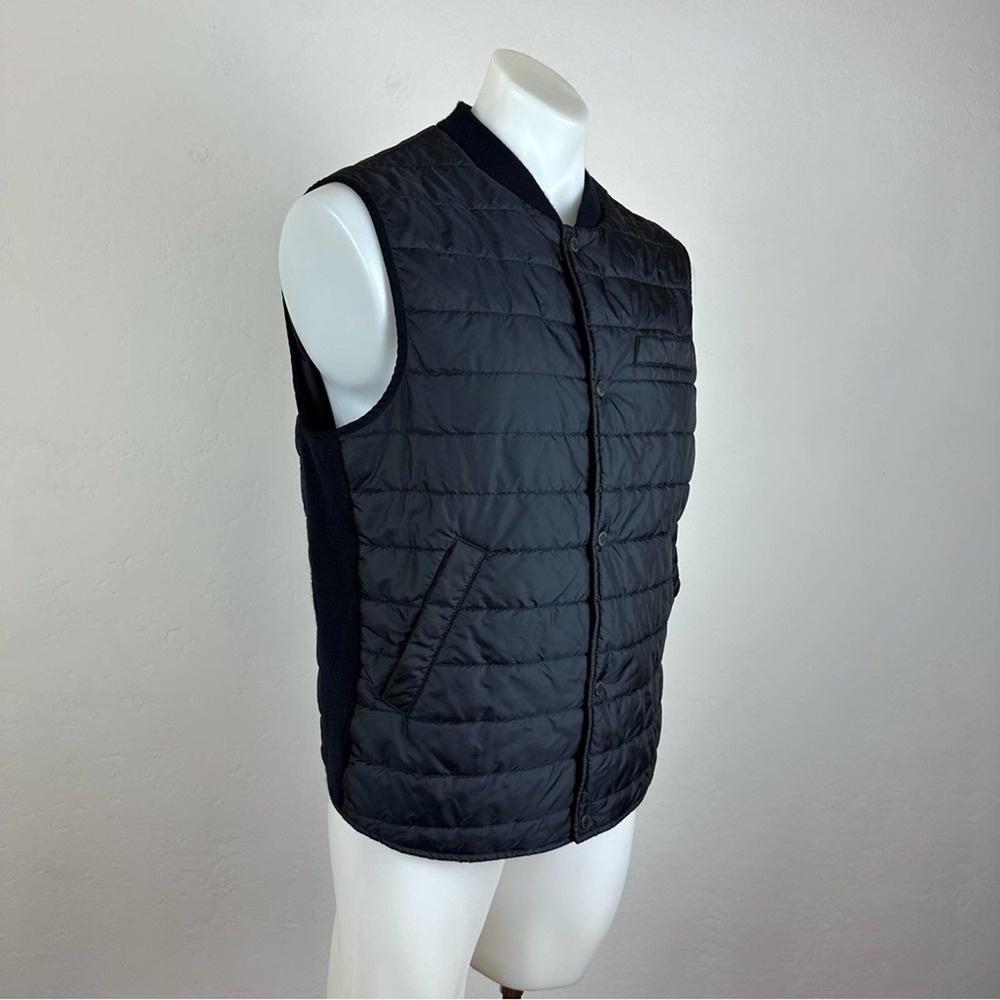 Men's Black Quilted Sleeveless Vest Jacket - Stone Rose